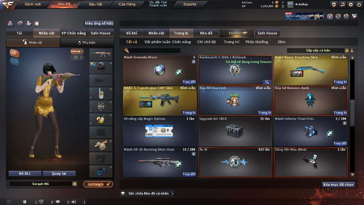 shop acc cf uy tin gia re